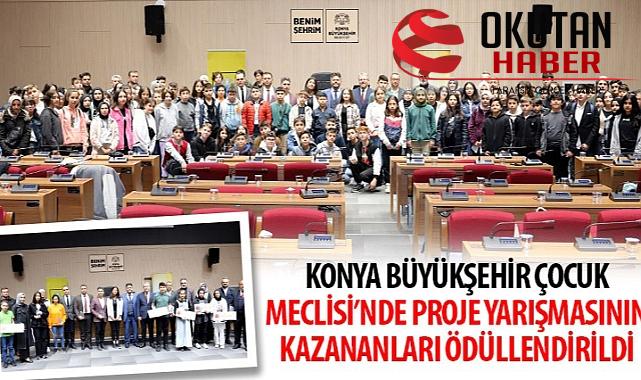 Konya Büyükşehir Çocuk Meclisi’nde Proje Yarışının Kazananları Ödüllendirildi