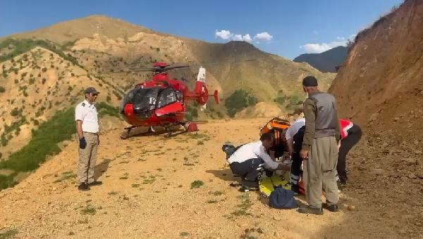 Ambulans helikopter, KOAH hastası için havalandı