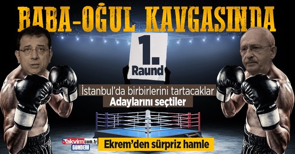 Baba-oğul mücadelesinde ilk raunt: İstanbul İl Başkanlığı seçimleri! Kemal Kılıçdaroğlu ve Ekrem İmamoğlu adaylarını belirledi