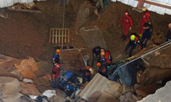 Giresun'da fabrikada göçük: 3 işçiden 2'si kurtarıldı