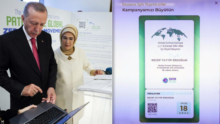 Cumhurbaşkanı Erdoğan, Küresel Sıfır Atık İyi Niyet Beyanı’na ilk imzayı attı