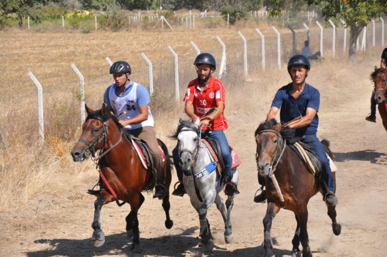 Gümüşhacıköy’de rahvan at yarışları düzenlendi