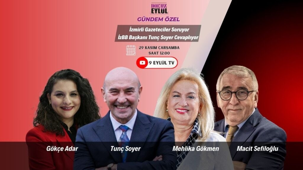 Tunç Soyer 9 Eylül TV'de! Canlı yayında soruları yanıtlıyor