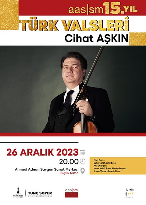 Türk Valsleri 26 Aralık 2023, Salı, 21:00 Ahmed Adnan Saygun Sanat Merkezi’nde