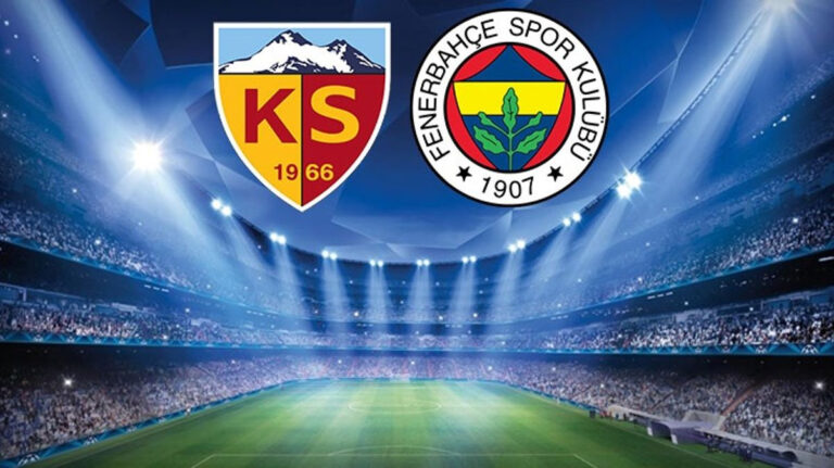 Fenerbahçe Kayserispor maçında ilk 11’ler belli oldu