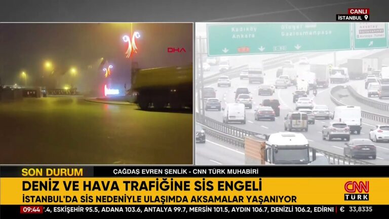 İstanbul’da gemi trafiği çift yönlü olarak durduruldu