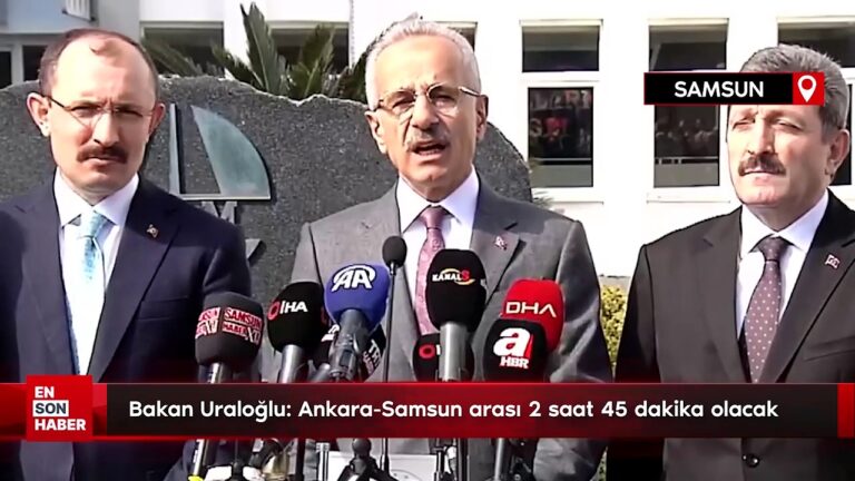 Bakan Uraloğlu: Ankara-Samsun arası 2 saat 45 dakika olacak
