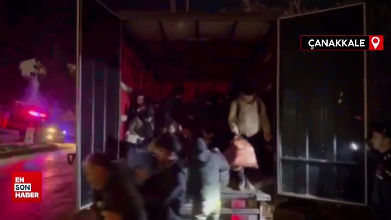 Ayvacık’ta 70 kaçak göçmen yakalandı, 5 organizatör gözaltına alındı