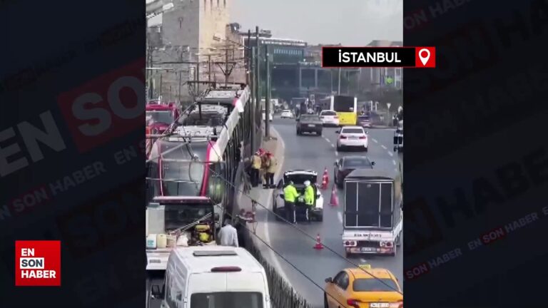 İstanbul’da bir kişiye tramvay çarptı