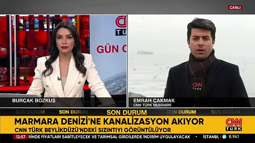 Marmara’da korkutan görüntüler! CNN TÜRK kamerası görüntüledi