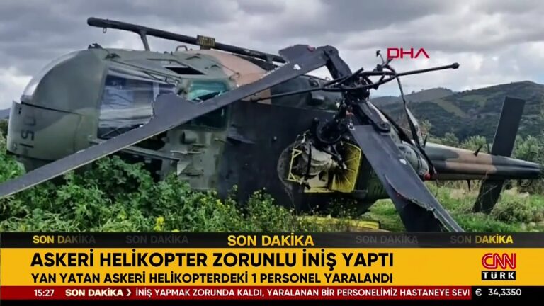 SON DAKİKA: İzmir’de askeri helikopter araziye zorunlu iniş yaptı