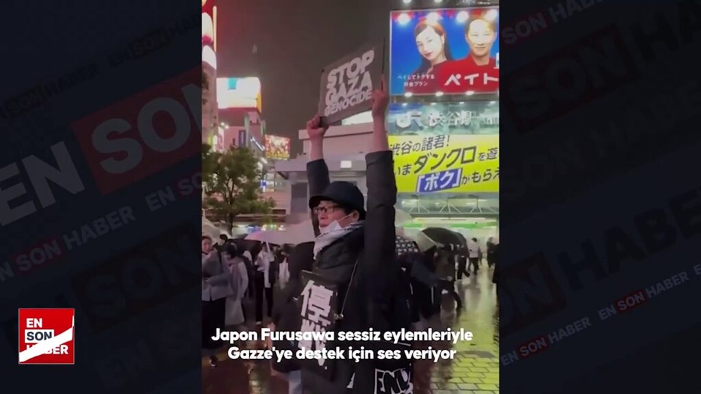 Tokyo’da, İsrail’i yalnız ve sessiz protesto eden Furusawa Yusuke
