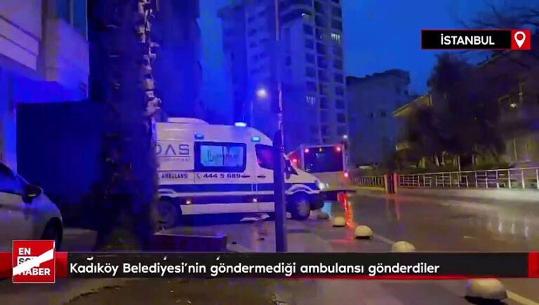 Bağcılar Belediyesi Kadıköy Belediyesi’nin göndermediği ambulansı gönderdi