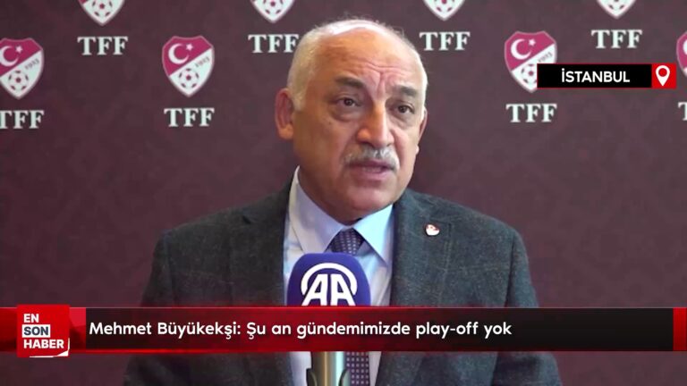 Mehmet Büyükekşi: Şu an gündemimizde play-off yok