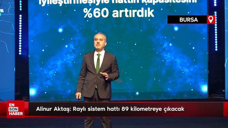 Alinur Aktaş: Bursa’da raylı sistem hattı 89 kilometreye çıkacak