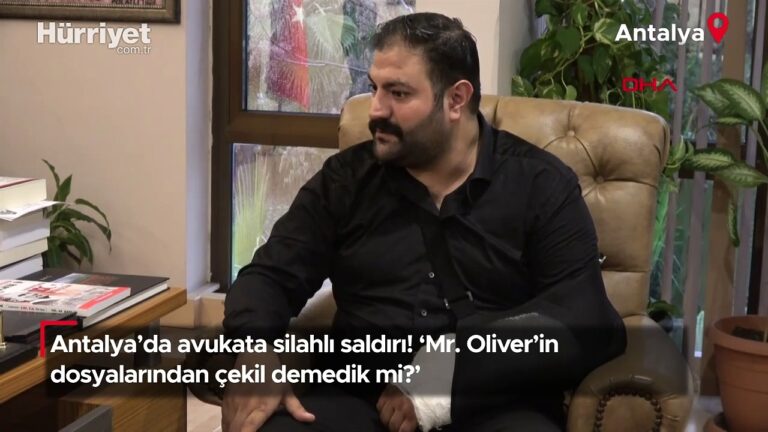Antalya’da avukata silahlı saldırı! ‘Mr. Oliver’in dosyalarından çekil demedik mi?’