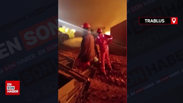 Libya’da elektrik idaresinde çıkan yangın